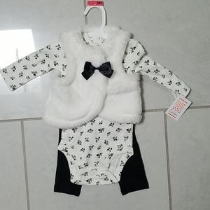NWT Carter's three piece girl matching set.